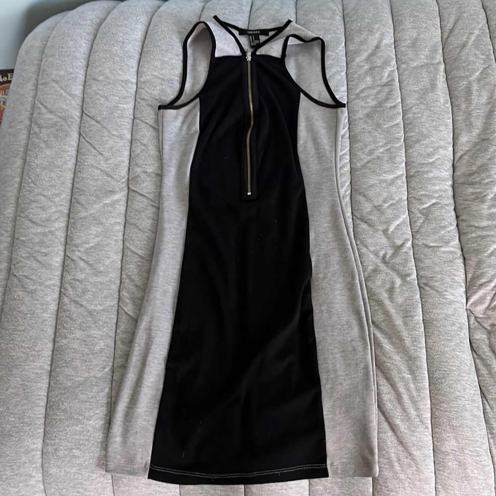 Black and grey dress